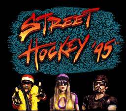 Street Hockey '95 (USA) (Beta) Title Screen